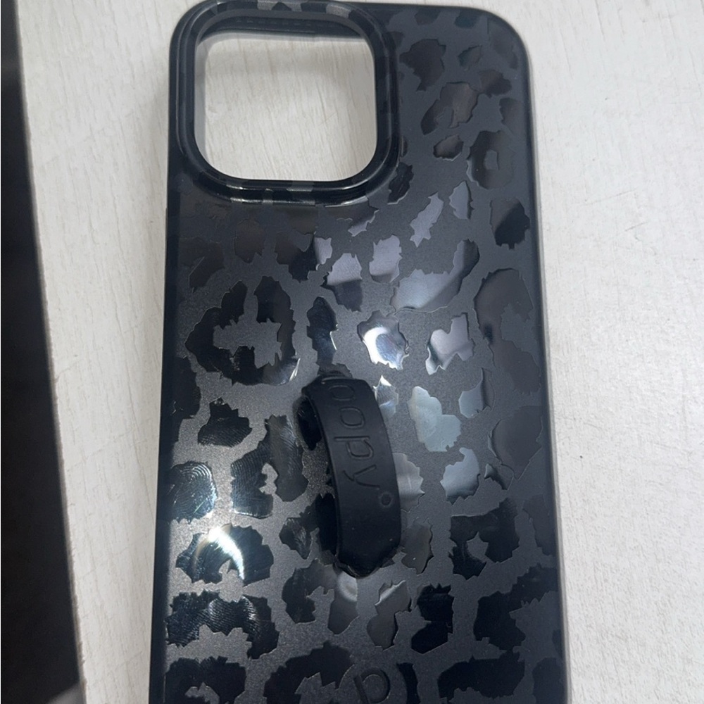 Loopy Case Black Leopard Print Phone Case